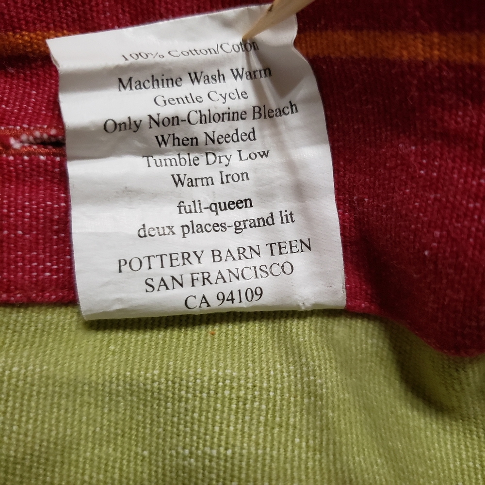 Vintage Pottery Barn Teen Duvet Full/Queen - Picture 8 of 8